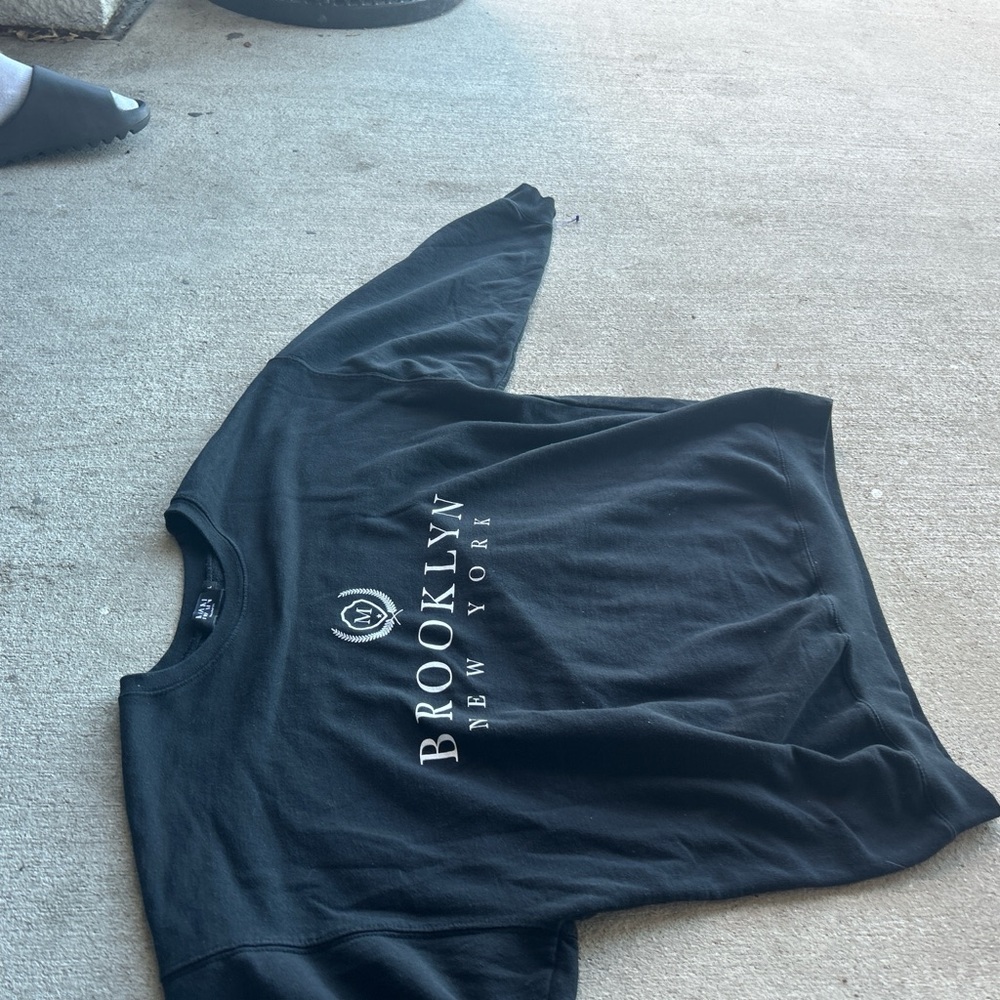 MNM Couture Black Graphic Sweatshirt